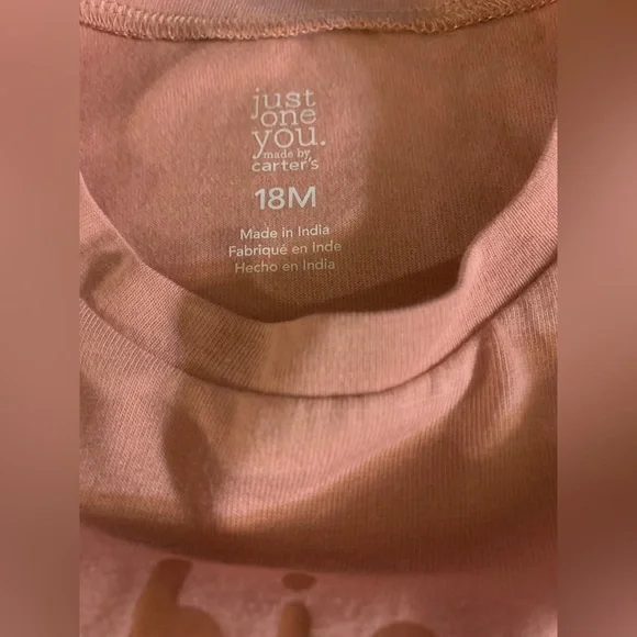 2pc Baby Shirt & jeans (18M shirt & 12M jeans) Carter’s + Cat & Jack NWOT - Picture 3 of 10